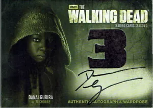 The Walking Dead Season 3 Part 2 Autograph Wardrobe AM8 Danai Gurira as Michonne - Picture 1 of 3