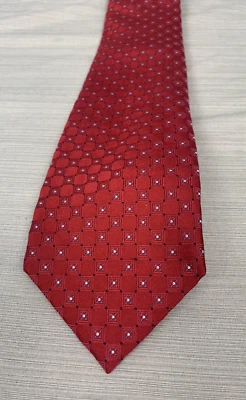 Gravata com alforje feita à mão vermelha azul e branca 60 polegadas - Imagem 1 de 4