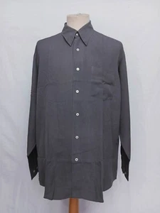 HUGO BOSS Button Down Wenge Silk Men's Casual Shirt Long Sleeve Size L - Picture 1 of 11