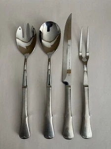 Imperial Edelstahl USA großes 4-teiliges Salat & Tranchieren Servierset Besteck - Bild 1 von 7