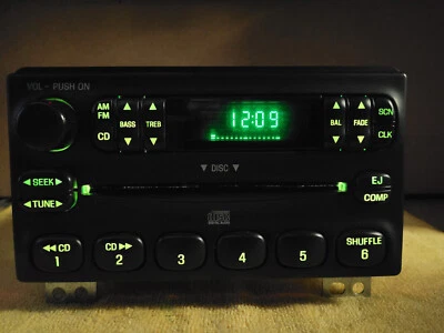 Reproductor de CD radio Ford Explorer original OEM 01-04 4L2T-18C815-EA estéreo de fábrica Foto 1 de 4