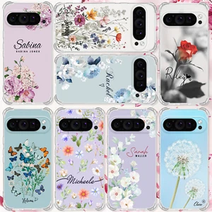 Für Google Pixel 9a 8a 7a 7 8 9 Pro Handyhülle hübsche Blumen personalisiert - Bild 1 von 81