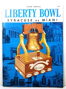 1961 Third Annual Liberty Bowl Football Game Program Syracuse vs Miami - Picture 1 of 11