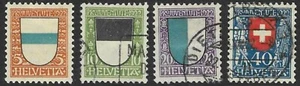 #B21-24 Switzerland 5c-40c Semi-Postal Coat of Arms; Very Fine; CV $97.75 - Picture 1 of 1