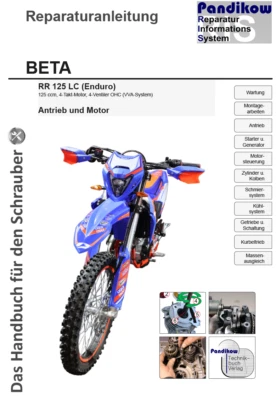 Reparaturanleitung RIS Beta RR 125 LC Enduro, 4T, Antrieb und Motor - Bild 1 von 4