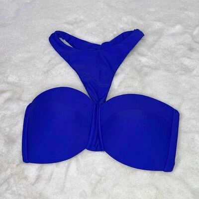 Top de bikini MIKOH acolchado bandeau cuello alto talla pequeña Foto 1 de 4