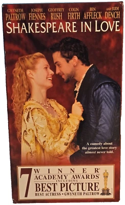 "Shakespeare in Love" Featuring Gwyneth Paltrow, Colin Firth, Ben Affleck VHS - Image 1 of 4