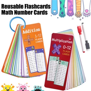 Mathematics Education Cards Math Flashcards Math Facts Cards Learning Aids - Picture 1 of 10