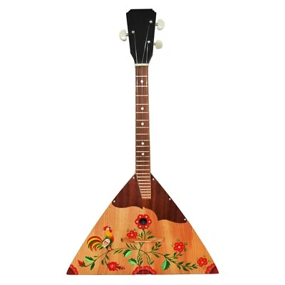 New Original Balalaika Prima 3 Strings Hand Painted Folk Musical Instrument - Image 1 of 4
