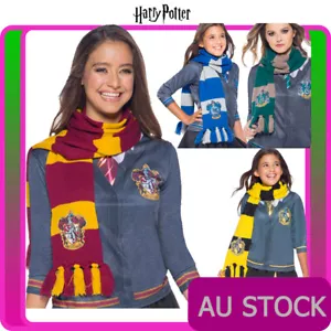 Licensed Harry Potter 4 House Scarf Hogwarts Book Week Costume Accessory - Picture 1 of 9