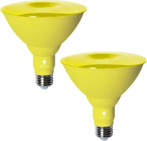 Bluex Bulbs 2 Pack LED Par38 Flood Yellow Light Bulb - 18W (120Watt Equivalent) - Picture 1 of 12