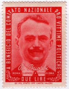 ER4365 - A beneficio delle Vittime Politiche 1945/48: Bruno Buozzi - 2 lire - Picture 1 of 1