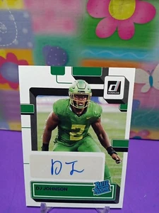 2023 Chronicles Draft Picks Donruss - DJ Johnson Auto #RRS-DJJ Ducks / Panthers - Picture 1 of 6