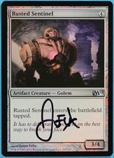 Rusted Sentinel FOIL Magic 2012 / M12 NM Artist Signed CARD (s4184) ABUGames