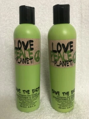 Tigi Love Peace & The Planet Save The Earth Planeta Alisador Desfrizador 250 ml, 2 unidades Foto 1 de 2