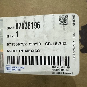 Silverado Interior Curtain OEM Ac Delco 87838196 - Picture 1 of 1