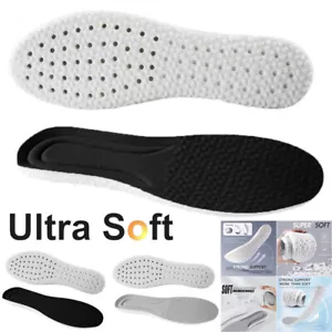 1/2 Pairs Breathable Shoe Insoles Inserts Ultra-Soft Cushioning Walking Comfort - Picture 1 of 19