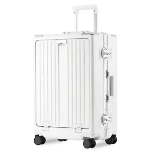 Equipaje de mano de aluminio 22x14x9 aprobado por la aerolínea, carcasa rígida de 20 pulgadas - Imagen 1 de 29