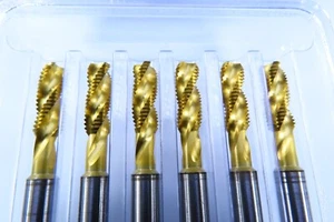 LOT ( 6 ) NEW STANLEY 1/4-28 SPL 3RS MP B TIN 17321A TAPS MACHINIST T00LS - Picture 1 of 4