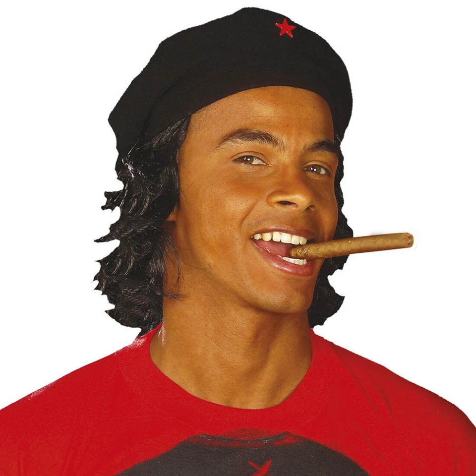 CHE GUEVARA MÜTZE & Haaren / Baskenmütze Kuba Guerilla Revolutionär Karneval