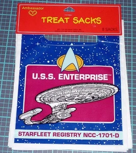 Star Trek Next Generation EE. UU. Paquete de 8 sacos de golosinas para fiestas Enterprise NCC-1701-D - Imagen 1 de 1