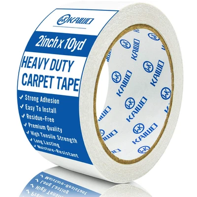 Carpet Tape, Carpet Tape Double Sided, Rug Tape for Area Rugs on Carpet, Perfect - Image 1 of 4