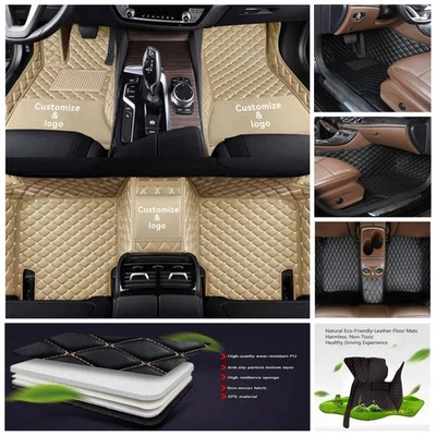 Fit For Lincoln Car Floor Mat Trunk Carpet Cargo Liner PU Auto Pad Waterproof Foto 1 de 4