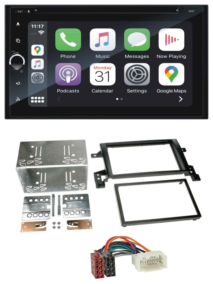 Blaupunkt 2DIN Bluetooth DAB USB DVD MP3 Autoradio für Suzuki Grand Vitara ab 20 - Bild 1 von 4