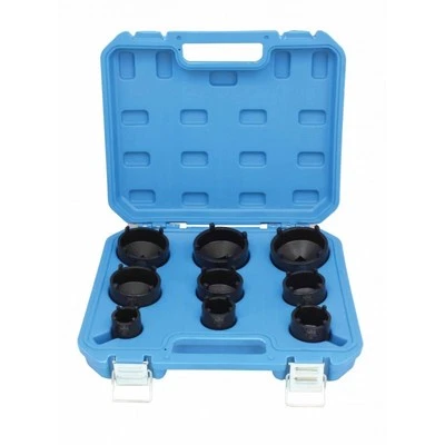 Satra Nutmutternschlüssel-Satz Zapfen außen liegend KM4 bis KM12 DIN 981 - Bild 1 von 3