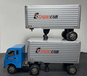 Vintage Truck TC Trans Con Lines Metal Friction Tractor Trailer Metal, Hong Kong - Picture 1 of 9