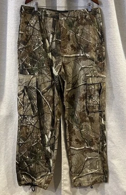 Mens 36-38 L Realtree Xtra Camo Cargo Baggy Loose Hunting Outdoor Pants - Image 1 of 4