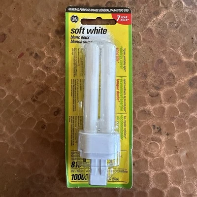 GE FLUORESCENT BULB SOFT WHITE 13WATT COMPACT F13DBX/SPX27 - NEW PC 13578 - Image 1 of 3