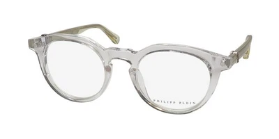 NEW PHILIPP PLEIN VPP060 PLEIN HEXAGONAL PYRAMID EYEGLASS FRAME OVAL 49-21-145 - Image 1 of 4