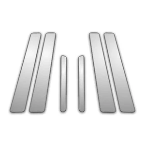 6Pc Chrome Pillar Post Trim for 07-22 Volvo S-80 - Picture 1 of 4