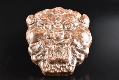 T9456: Piedra japonesa jade/joyas León ESTATUA escultura adorno arte budista Foto 1 de 4