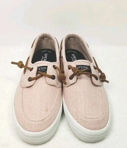 Sperry Crest Vibe Damen-Ledersneaker hellrosa Staubgröße 7 Ösenakzent  - Bild 1 von 13