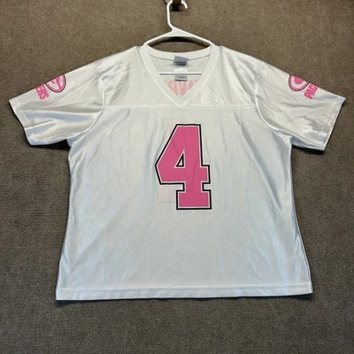 Camiseta para mujer Green Bay Packers Brett Favre XL blanca rosa ropa del equipo de la NFL Foto 1 de 4