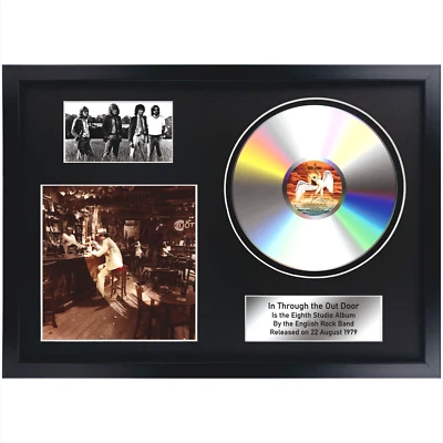Led Zeppelin - In Through the Out Door /Memorabilia /CD/ Souvenir in black frame - Image 1 of 4