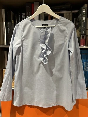 A.P.C Rue Madame Bluse Hellblau Large - Bild 1 von 4