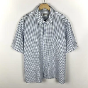 Camisa vintage Yves Saint Laurent a cuadros manga corta abotonada para hombre talla XXL - Imagen 1 de 14