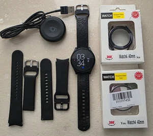 Samsung Galaxy Watch 4 40mm Smartwatch, Bluetooth, SM-R865UZSV w/ Extras - Zdjęcie 1 z 1