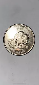 Moneda de error rara pierna separada Kansas 2005-D - Imagen 1 de 2