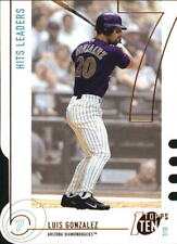2002 Topps Ten Die Cuts Arizona Diamondbacks Baseball Card #7 Luis Gonzalez HITS