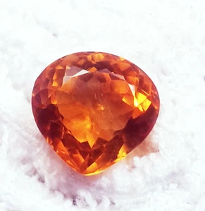 Natural Citrine Pear Shape 9.80 Ct Certified Loose Gemstone With Free Gift - Picture 1 of 5