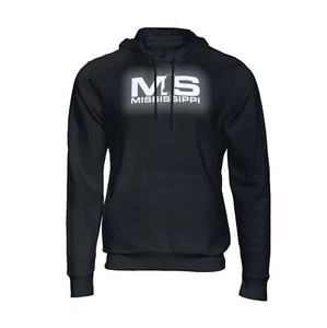 Sudadera con capucha suéter con capucha negro con logotipo reflectante de Mississippi - Imagen 1 de 3