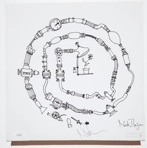 Nick Mason of Pink Floyd SIGNED Official Art Canvas Board JSA COA Autographed - Picture 1 of 6