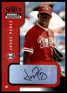 2002 Select Rookies & Prospects #52 Josue Perez - Picture 1 of 2