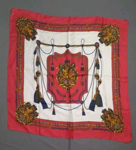 Vintage Echo Japan 100% Silk Scarf 30" EUC No Tag - Picture 1 of 12
