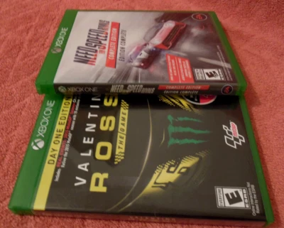 Xbox One 2 Game Lot / Set Need For Speed Rivals Complete & Valentino Rossi Day 1 - Image 1 of 3