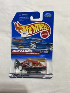 Hot Wheels 2000 Seein' 3 - D Series #1/4 Propper Chopper #009 Unopened Package - Picture 1 of 4
